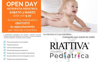 3 marzo 2018 Open Day Osteopatia Pediatrica