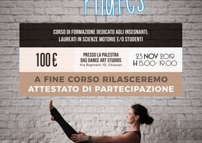 Sabato 23 Novembre: Dalla ginnastica posturale al Pilates