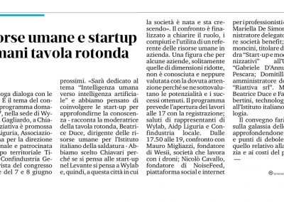 Il 4 Aprile Riattiva partecipa al Convegno Risorse umane e Sturtup